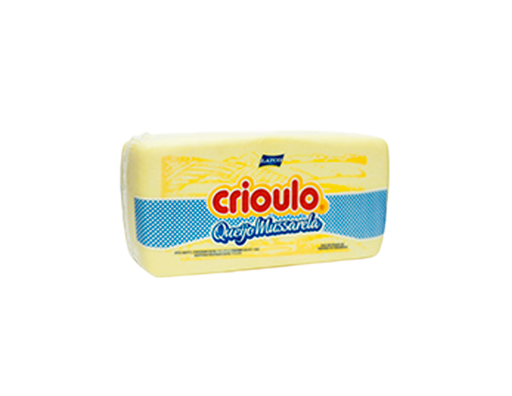 MUÇARELA CRIOULO 4 KG (CX 5 PÇ)